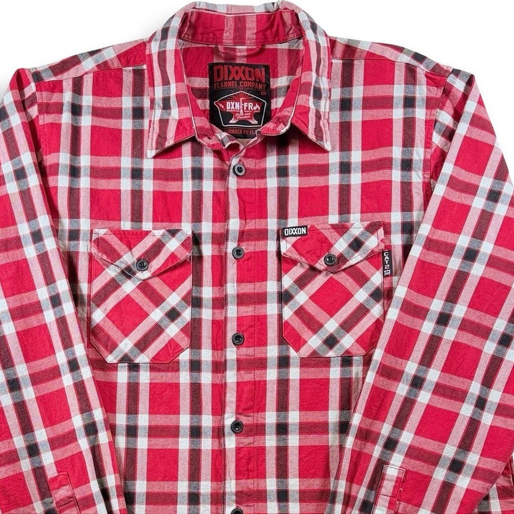 Dixxon Furnace FR Welding Flannel Shirt Mens XL Red Plaid CAT 2 NFPA 2112 11cal